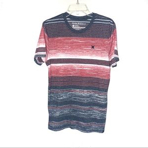 Hurley | Short Sleeve T-Shirt | Gray, Red, White color way | Size M